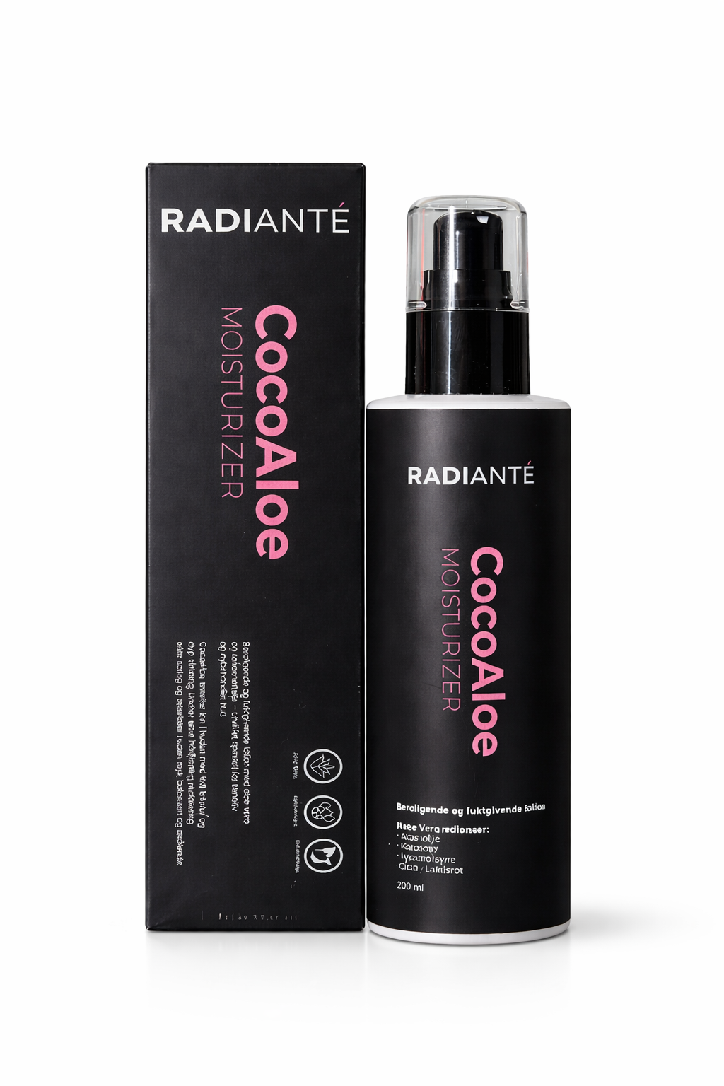 RADIANTÉ CocoAloe 200ml moisturizer